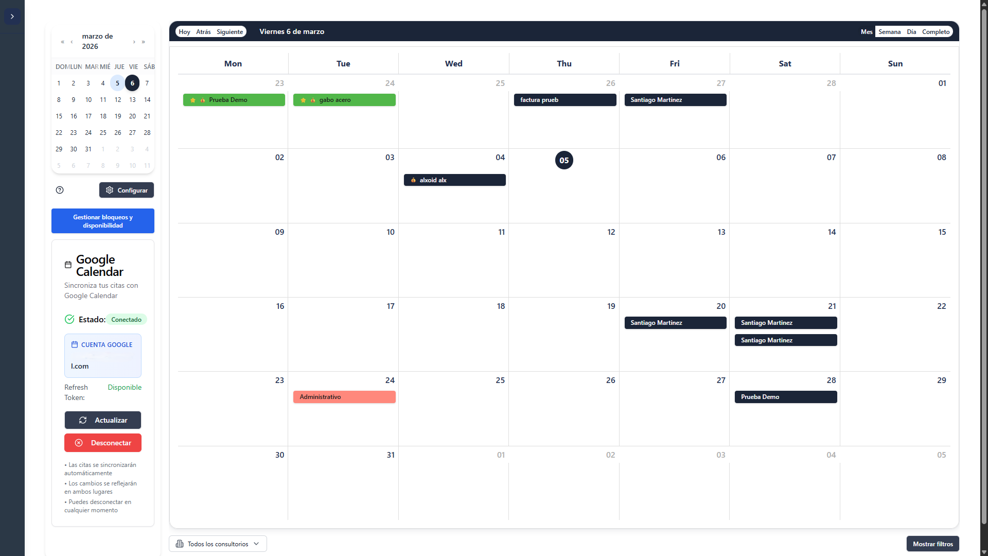 Agenda inteligente